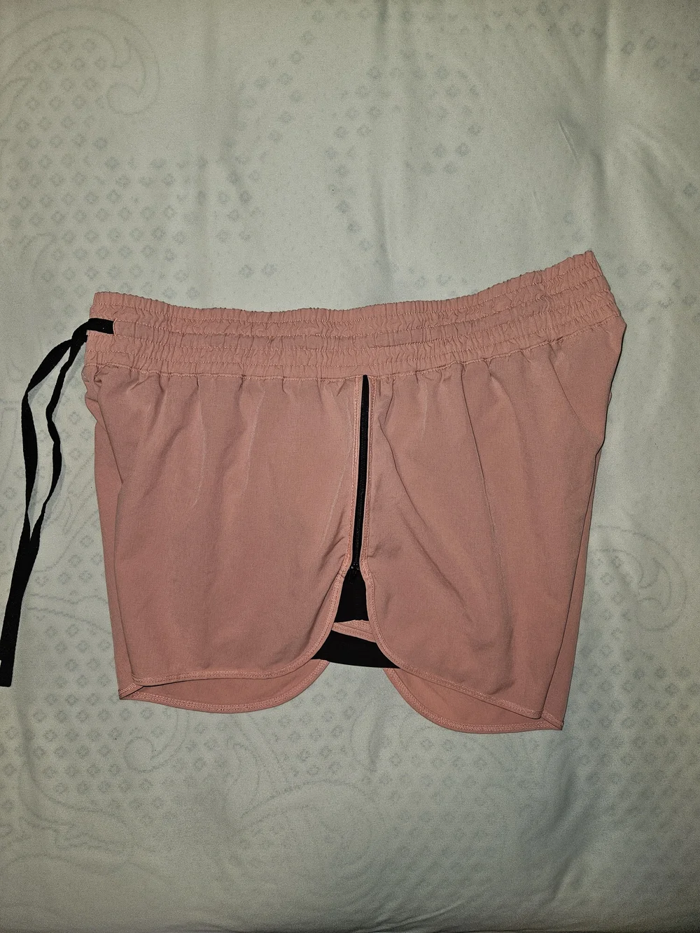 Bongo Pink Athletic Shorts Dolphin Hem Lounge L Large
